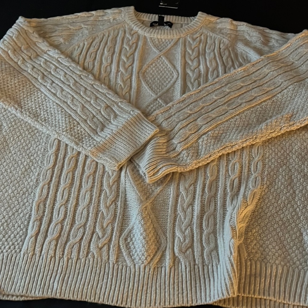 Threadbare Cable Knit Sweater XL
